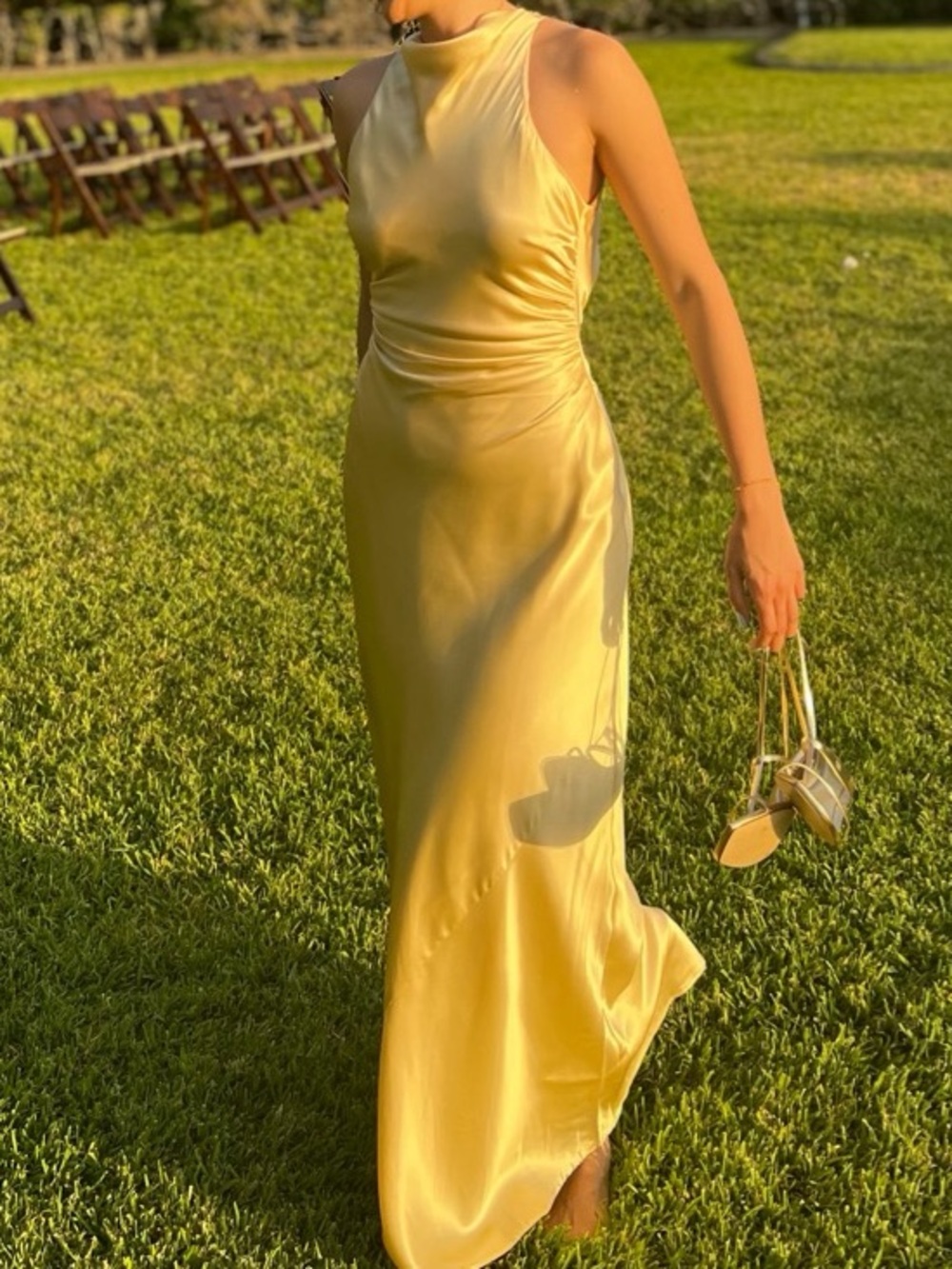 Reformation Cassette Dress - butter yellow - Picture 9 of 9